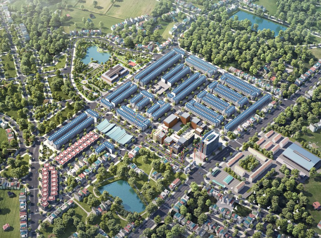 Phối cảnh dự án TNR Stars Thắng City – dự án trọng điểm của tỉnh Bắc Giang để thành lập thị xã Hiệp Hòa vào năm 2027